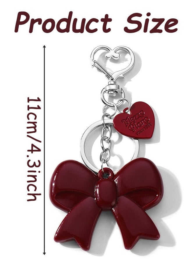 Bowknot Bag Pendant Keychain Charm Delicate Ornament Alloy Texture Unique Charm Suitable For Keychain - Image 5
