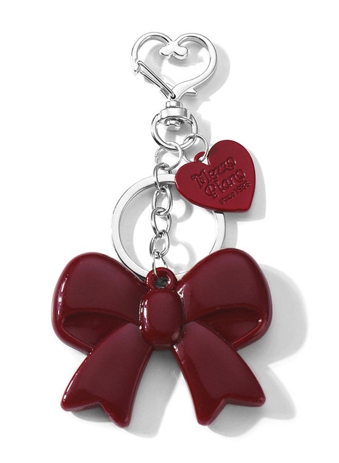 Bowknot Bag Pendant Keychain Charm Delicate Ornament Alloy Texture Unique Charm Suitable For Keychain - Image 1