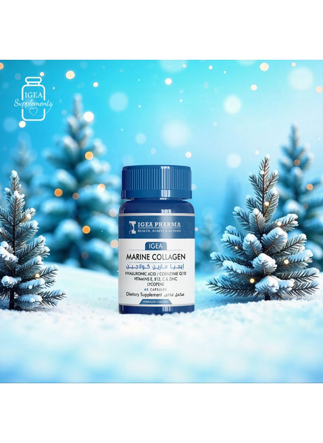 IGEA PHARMA IGEA Marine Collagen – Skin & Joint Health Supplement (60 Capsules)  - Image 3