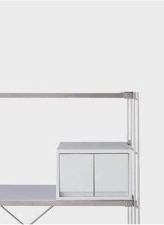 MUJI Polypropylene Deep Drawer Type Case, 2 drawers (with Partition), W 26 x D 37 x H 17.5 cm, White Grey  - Image 5