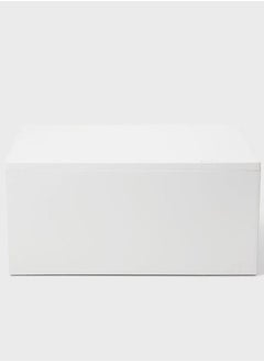 MUJI Polypropylene Deep Drawer Type Case, 2 drawers (with Partition), W 26 x D 37 x H 17.5 cm, White Grey  - Image 2