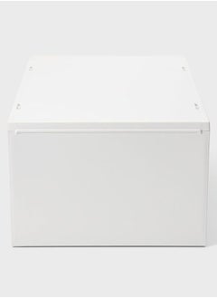 MUJI Polypropylene Deep Drawer Type Case, 2 drawers (with Partition), W 26 x D 37 x H 17.5 cm, White Grey  - Image 3