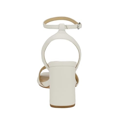 Guess Women's GELYAE Heeled Sandal, White 140, 7.5 - Image 3