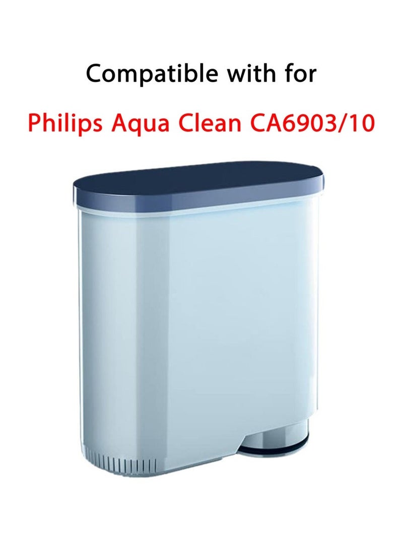 Bukela Philips Calc And Water Filter Compatible with for Philips Aqua Clean CA6903/10 White, Aqua Clean Water Filter for Fully Automatic Coffee Machines Dedicated, Anti-Lime Scale Water Purifier, Automatic Coffee Machines Filter ,Improve Water Quality - Image 1