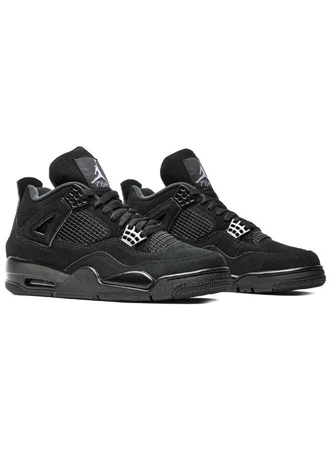 Air Jordan أير جوردان 4 ريترو "بلاك كات" إصدار 2020 – أسود/جرافيت فاتح - Image 2