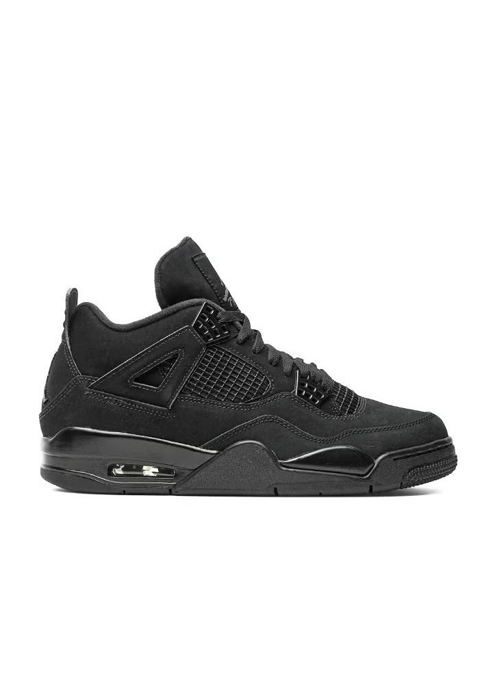 Air Jordan أير جوردان 4 ريترو "بلاك كات" إصدار 2020 – أسود/جرافيت فاتح - Image 1
