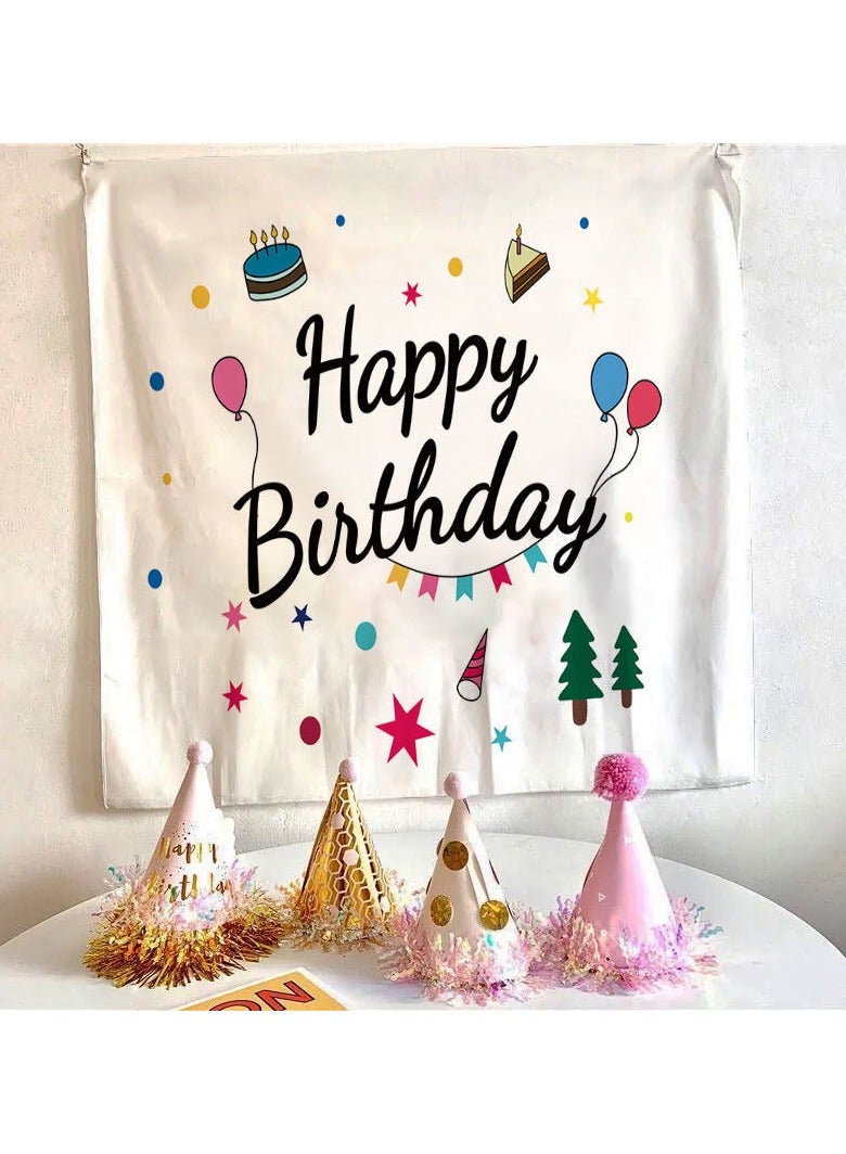 EBMINI Birthday Hanging Cloth Tapestry Photo Background Cloth 