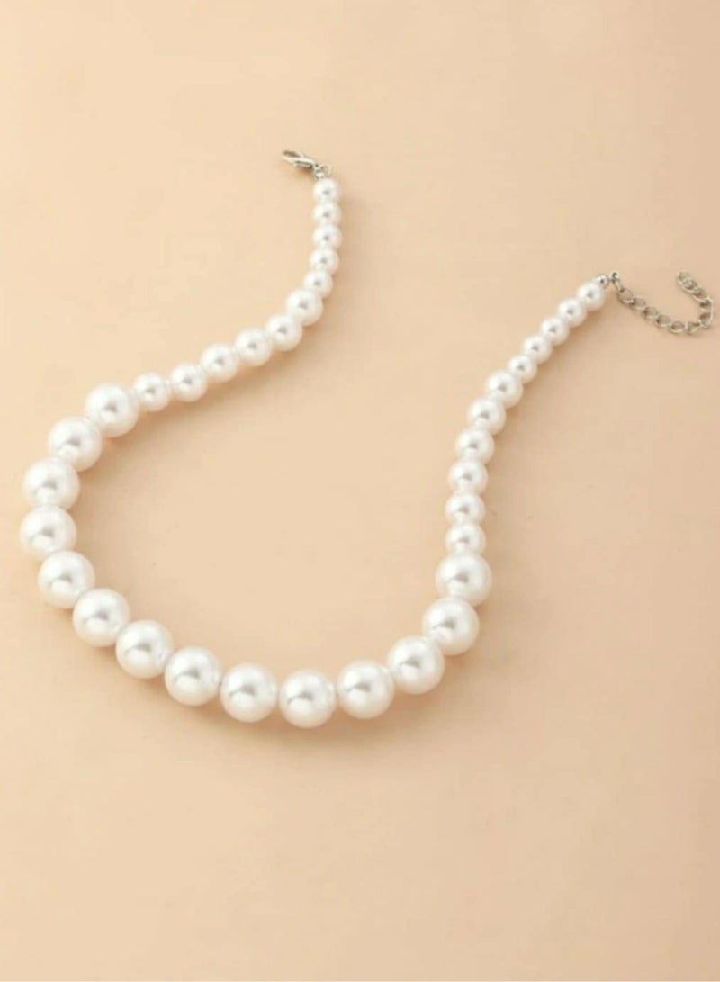 اكسوارات ار ايه عقد من اللؤلؤ (لولى)  اوف وايت - Image 4