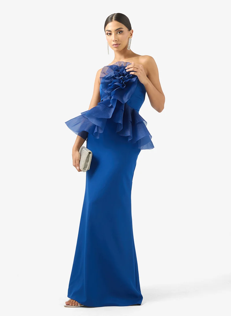 Iyra  Bandeau Frill Detail Maxi Dress for Women | Best Price UAE