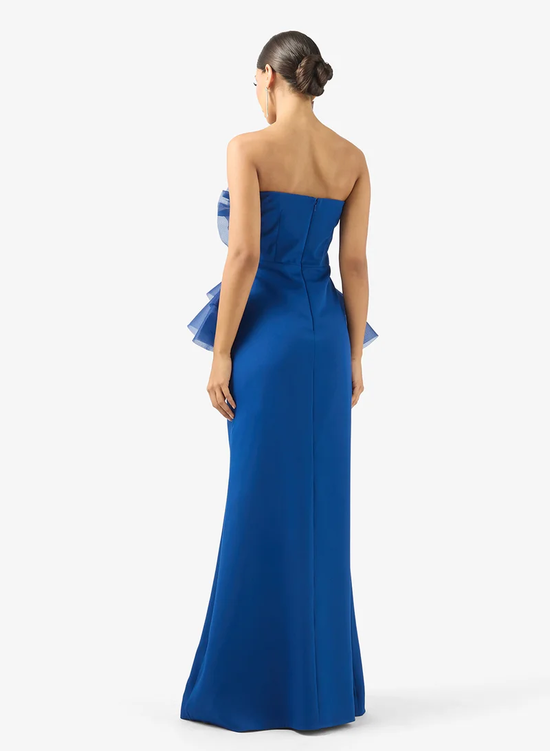 Iyra  Bandeau Frill Detail Maxi Dress for Women | Best Price UAE