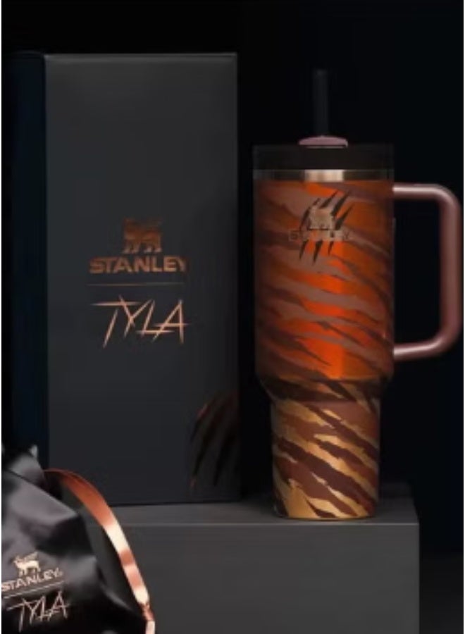 Stanley 40oz Tumbler Handle Straw Multicolor Travel Portable Water Bottle Stainless Steel Leak-Proof Car Mug Outdoor Coffee Cup - Image 1