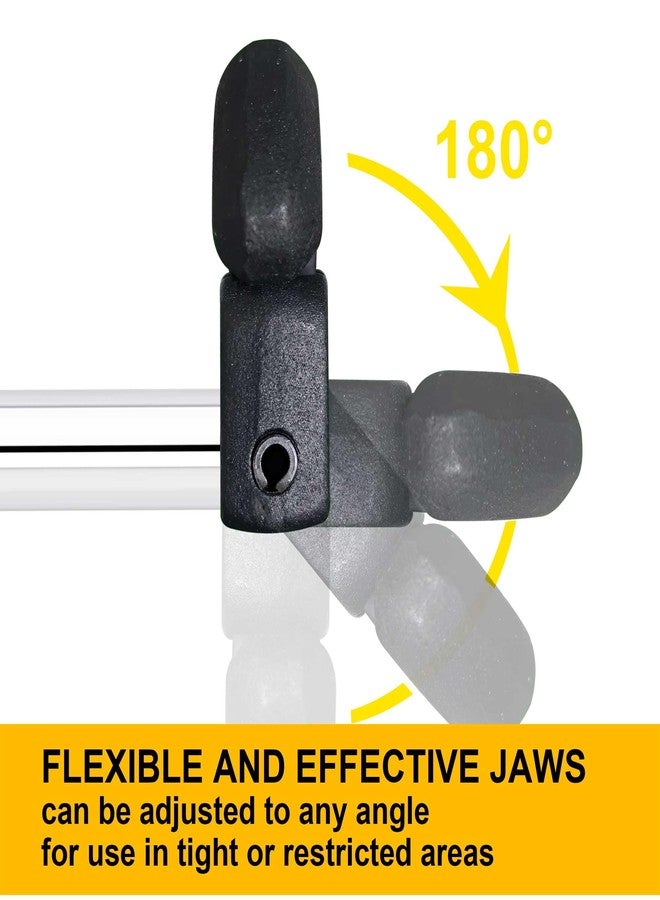 Hanpex 11-Inch Adjustable Basin Wrench for 3/8'' to 1-1/4'' with Spring-loaded Jaw, Sink Wrench for Tight Space Use - Image 4