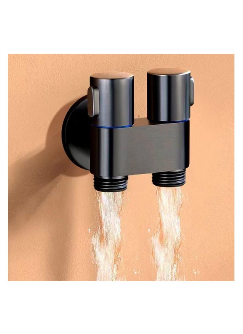 1-In-2-Out Dual Control Valve, Hand Held Bidet Sprayer Kit, Mini Toilet Faucet Sprayer, Hand Shower Attachment for Toilet and Washing Machine, Easy Installation, Grey - Image 4