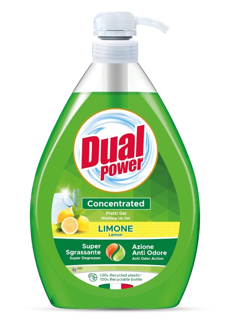 Dual Power - Concentrated Washing Up Lemon 1000 ML - Image 1