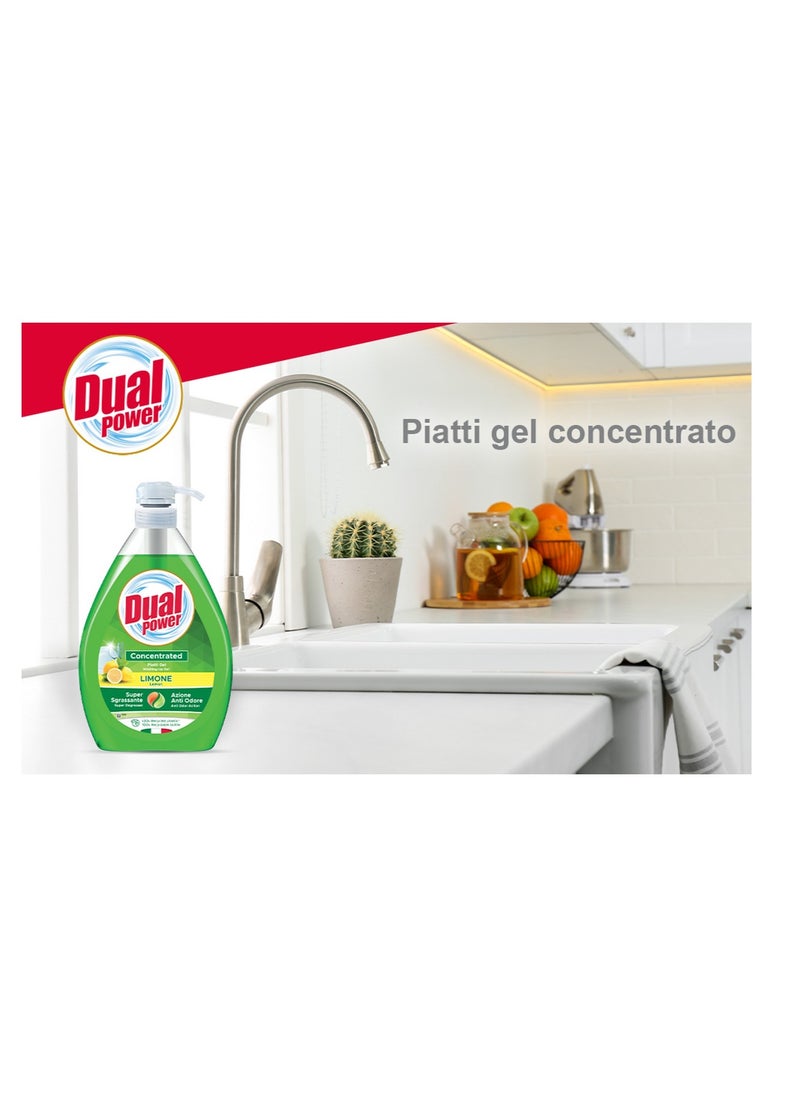 Dual Power - Concentrated Washing Up Lemon 1000 ML - Image 1