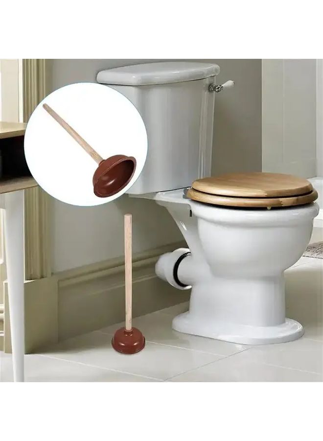 1pc Log Color Plumbing Plug for Toilet Repair Sink Clog Removal Tool - Image 4