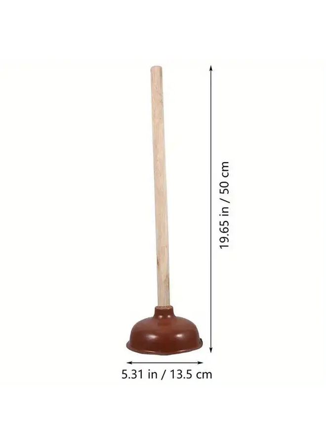 1pc Log Color Plumbing Plug for Toilet Repair Sink Clog Removal Tool - Image 2