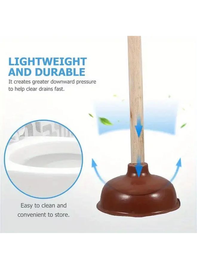 1pc Log Color Plumbing Plug for Toilet Repair Sink Clog Removal Tool - Image 5
