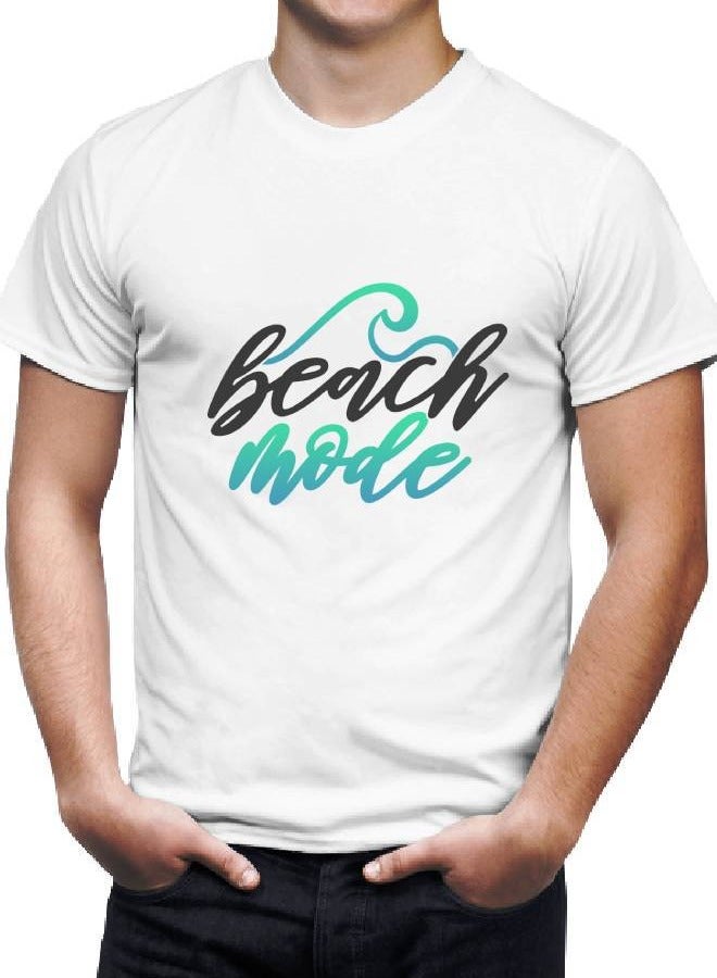 LOUD UNIVERSE Men’s Soft T Shirt Printed Beach Mode Design Printed Soft Tshirt - Image 1