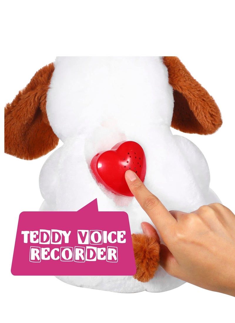 Y&D - Voice Recorder for Stuffed Animal - 30 Seconds Box, Recording Device Sound Module Toys , Create Newborn Plush Toy Teddy Bear（red/4 Pack） - Image 1