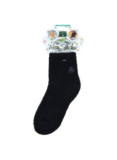 Earth Therapeutics, Aloe Moisture, Aloe Socks, Black, 1 Pair