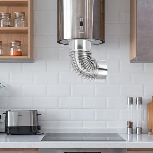 DOITOOL 90 Degree Stove Pipe 3 Inch Stainless Steel Stove Pipe Elbow Extension Tube Chimney Flue Exhaust Pipe for Outdoor Wood Stove, Camping Stove Accessories - Image 4