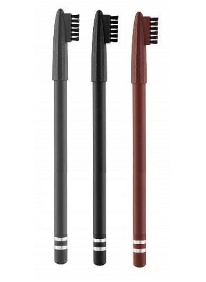 ClubComfort - � Beauty Black Grey Brown Eye Brown Pencil With Eyebrow & Gel Eyeliner - Image 1