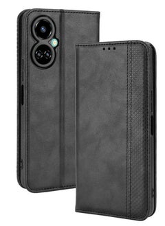 Generic Case for Tecno Camon 19 Pro 4G/5G  Magnetic Closure Leather Flip Cover with Card Holder  - Image 1