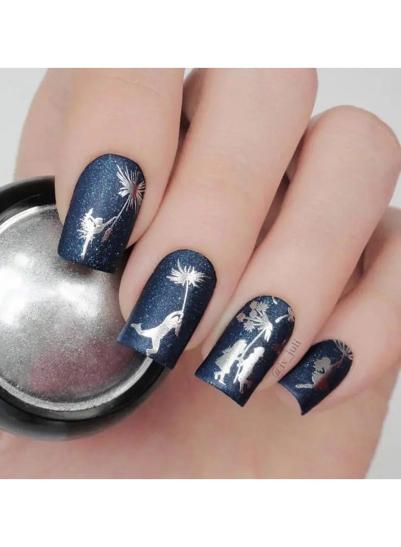 Goolsky Nail Mirror Chrome Powder, Metallic Holographic Chrome Nail Powder, Nail Art Gel Polishing Chrome Flakes Pigment Dust Decorations Manicure - Image 4