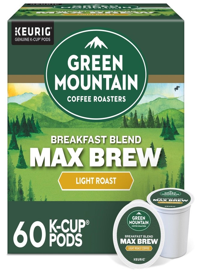 Green Mountain Coffee Roasters قهوة جرين ماونتن كوفي روسترز، مزيج الإفطار ماكس برو، كبسولات كيوريج كي-كاب للاستخدام الفردي، قهوة محمصة خفيفة، علبة تحتوي على 60 كبسولة (6 عبوات من 10 كبسولات) - Image 1