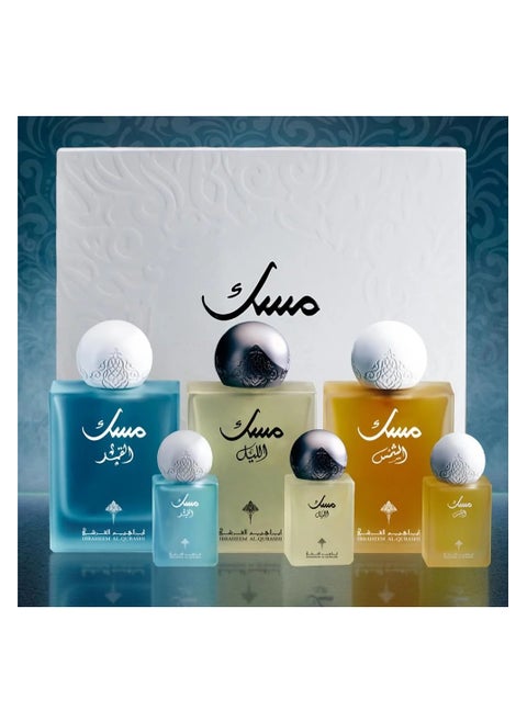 Musk Set (Night Musk 75 ml, Moon Musk 75 ml, Sun Musk 75 ml)  + 3 * 10 ml Samples for Each Musk