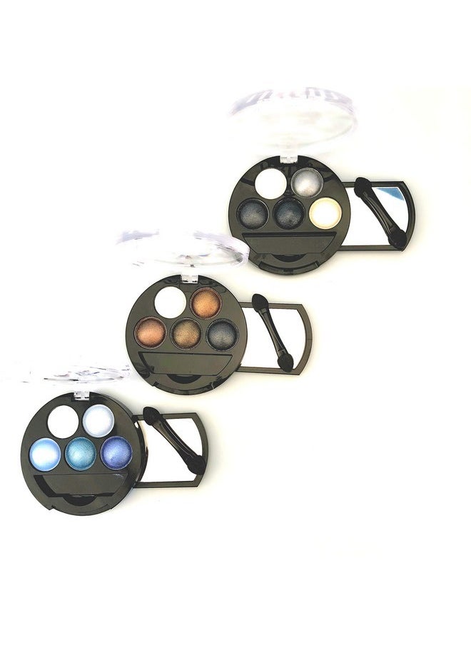 Mallofusa Mallofusa 5 Colors Eye Shadow Palette Powder Glitter Metallic Shimmer Makeup Palette Charming Highlight Look (Nature) 4.7oz  - Image 3