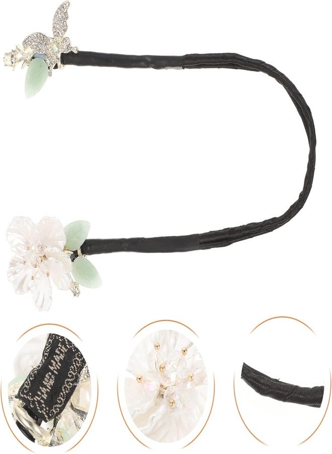 Ashkash Butterfly Camellia Shaped Hair Bun Maker - Elegant French Twist Hair Accessory, Lazy Hair Curler & Stylish Back Head Ornament for Women - Image 4
