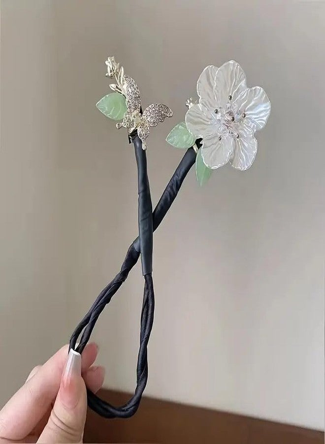 Ashkash Butterfly Camellia Shaped Hair Bun Maker - Elegant French Twist Hair Accessory, Lazy Hair Curler & Stylish Back Head Ornament for Women - Image 5