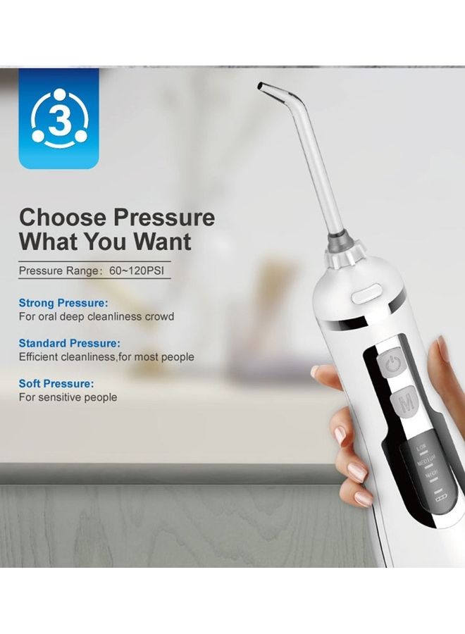 waterpulse Oral Irrigator Cordless Floss Water Jet Dental White 200ml - Image 3