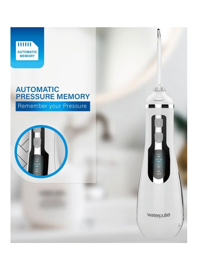 waterpulse Oral Irrigator Cordless Floss Water Jet Dental White 200ml - Image 5