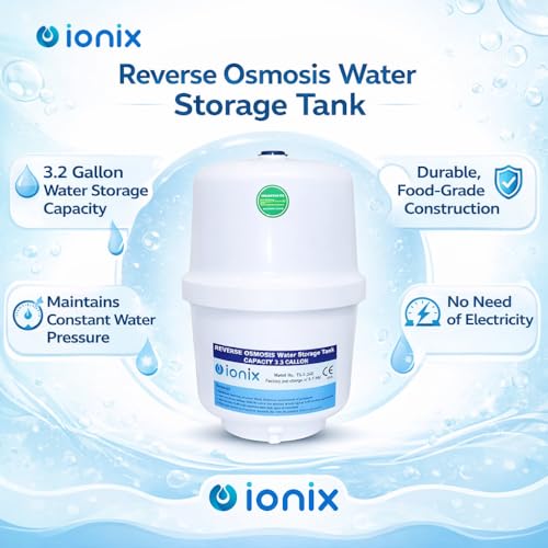 IONIX Ro pressure tank with tank valve, Pre-Pressurized Water Storage Tank | Pressure Tank with 3.2 Gallon Capacity - Image 3