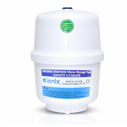 IONIX Ro pressure tank with tank valve, Pre-Pressurized Water Storage Tank | Pressure Tank with 3.2 Gallon Capacity - Image 1