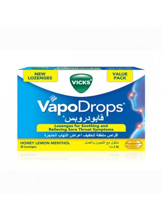VICKS VapoDrops Lozenges for soothing and relieving Sore Throat Symptoms Honey Lemon Menthol 36 lozenges - pzsku/Z8AAF5E1DC5EF00ADA268Z/45/_/1737377455/361d2032-43ee-47d6-b0d4-252a536a3c32