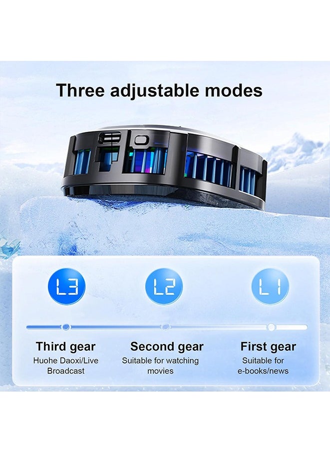 Generic - Magnetic Cell Phone Cooler, RGB Phone Cooling Fan with Semiconductor Cooling Chip, Cellphone Radiator with Temperature Display for Mobile Gaming, for Smartphones 4.5 to 7.5 in. - Image 1