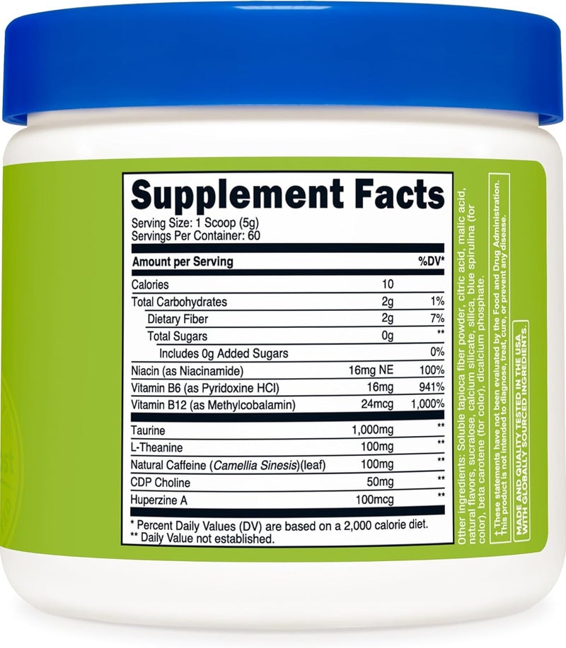 Nutricost مكمل الطاقة نوتريكوست بنكهة التفاح الأخضر 60 حصة مسحوق طاقة نظيف 300 جرام - Image 5