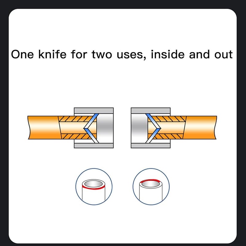 Alloy Steel Pipe Reamer Deburring Tool for Copper Stainless Steel Tube Chamfering - Image 1