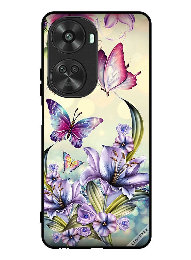Covernex Protective Case Cover For Huawei nova 11 SE Purple Flowers & Butterflies - Image 1