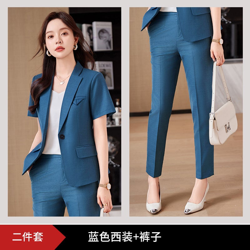 High-End Professional Suit Suit Women'S Business Formal Suit Interview Suit Slim Fit Fashionable Temperament Commuter Work Clothes Workwear - Image 1