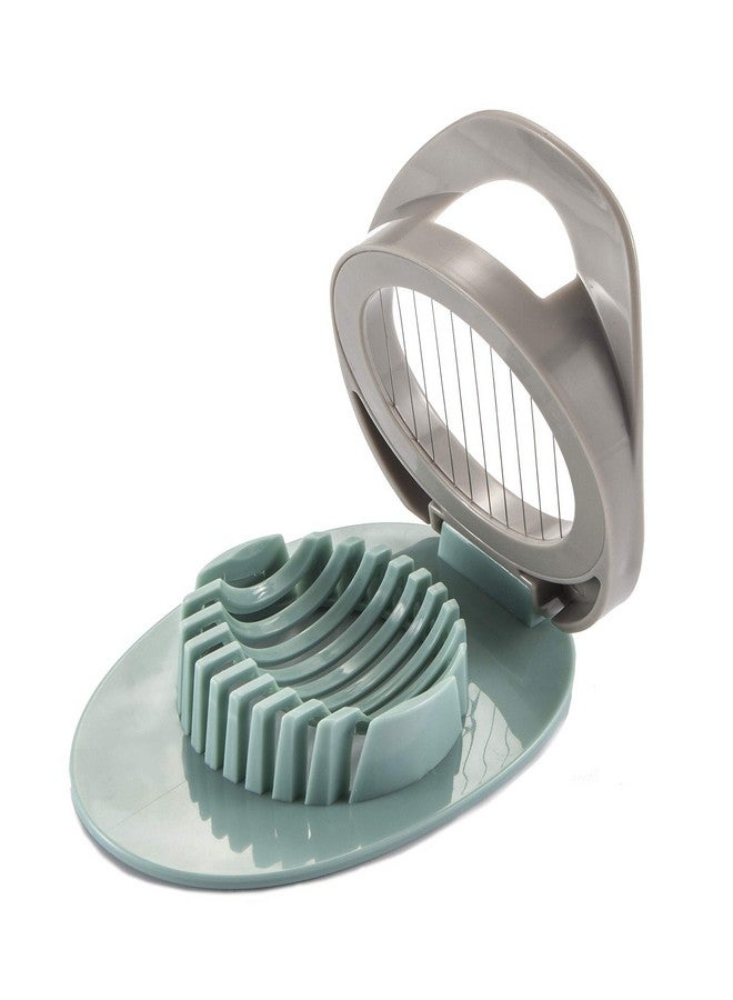 Ortarco Egg Slicer for Boiled Eggs Strawberry Cutter with Stainless Steel Wire （Green） - Image 2