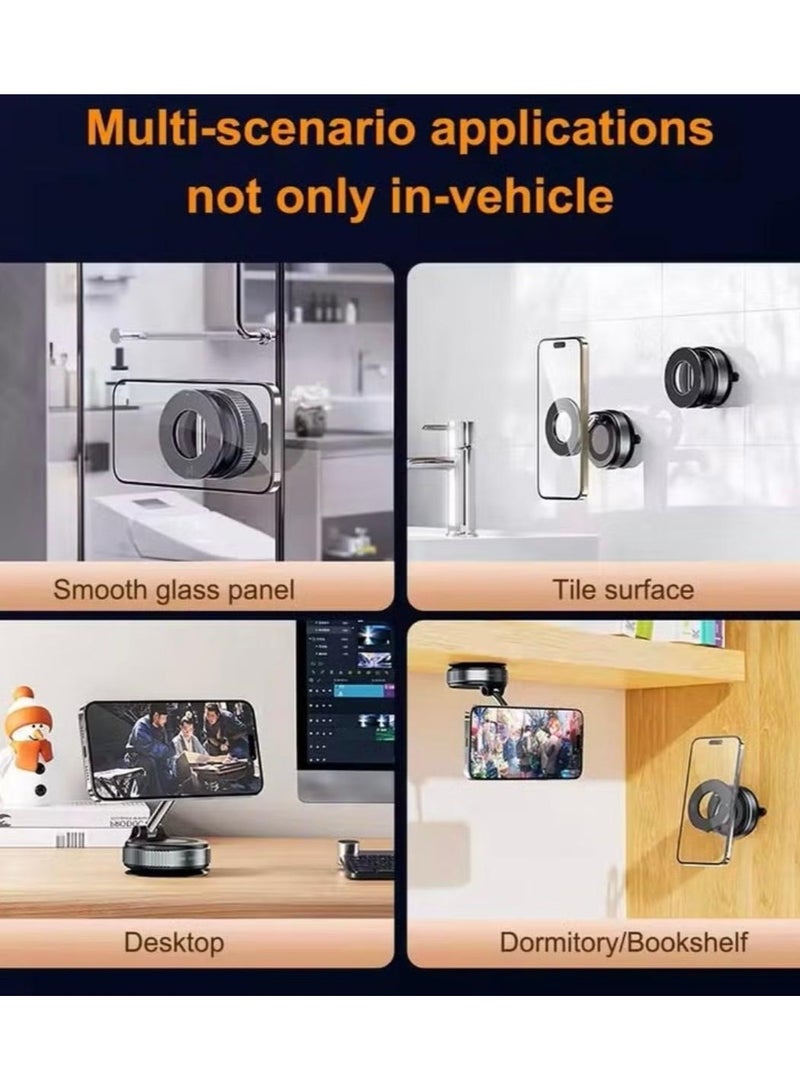 Strong Magnetic Car Phone Holder for MagSafe, Ultra Vacuum Suction Cup Phone Mount 360° Cell Phone Holders for Your Car Accessories - Image 3