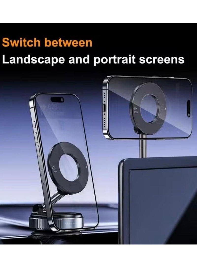 Strong Magnetic Car Phone Holder for MagSafe, Ultra Vacuum Suction Cup Phone Mount 360° Cell Phone Holders for Your Car Accessories - Image 4