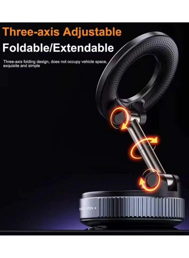 Strong Magnetic Car Phone Holder for MagSafe, Ultra Vacuum Suction Cup Phone Mount 360° Cell Phone Holders for Your Car Accessories - Image 5