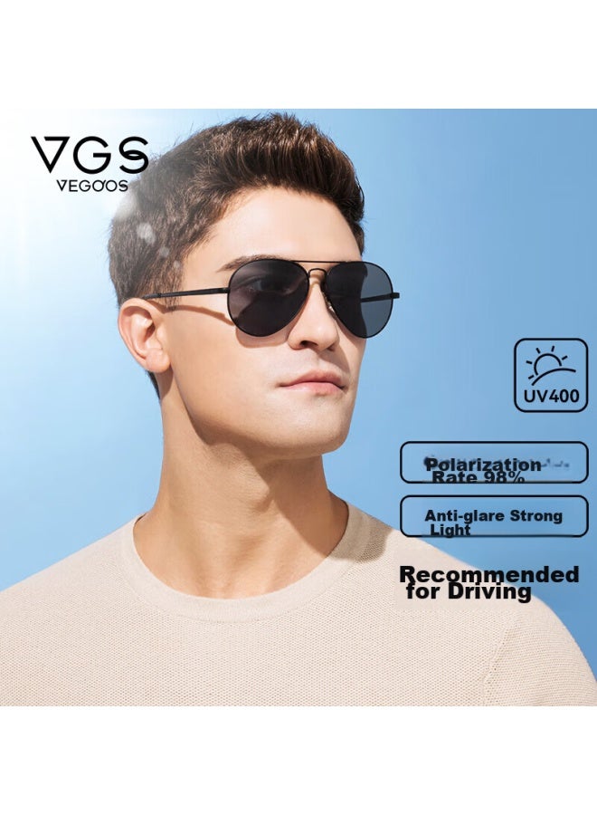VEGOOS نظارات شمسية مستقطبة Vegoos للرجال، طراز Aviator الكلاسيكي، نظارات ضفدعية، نظارات شمسية أنيقة للقيادة - Image 1