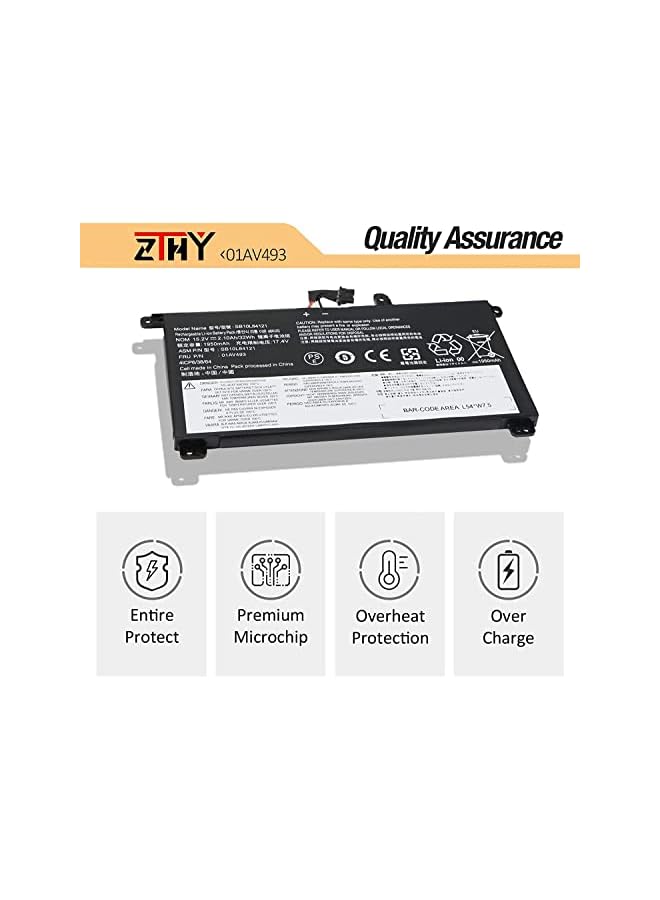 ZTHY 32Wh 01Av493 00Ur891 Laptop Battery Compatible With Lenovo Thinkpad T570 T580 P51S P52S Series Notebook 00Ur890 Sb10L84121 Sb10L84122 00Ur892 Sb10L84123 15.2V - Image 4